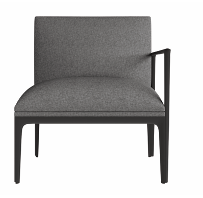 DD Kinetic Straight Back Fabric Upholstered Breakout Sofa