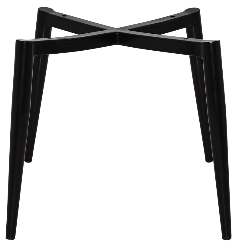 EZ Albury Black Metal Leg Upholstered Hospitality Dining Armchair
