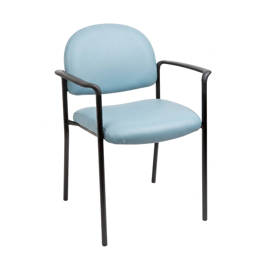 MA Lazer 50 Fabric or Vinyl Upholstered Stackable Visitor Armchair