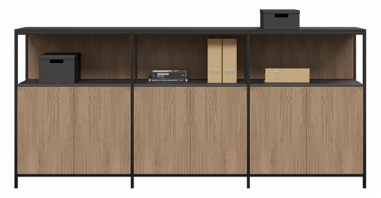DD Levi Welded 6 Door Display Credenza Buffet