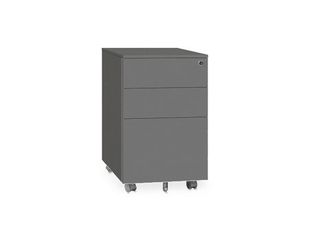 DD Lunar Metal 2 Drawer 1 File Mobile Pedestal
