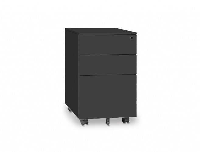 DD Lunar Metal 2 Drawer 1 File Mobile Pedestal