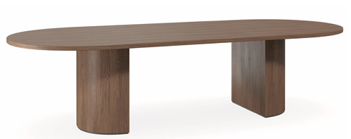 DD Luxor Custom Made D End Boardroom Table