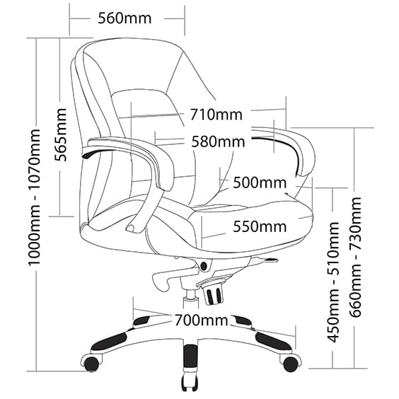 ST Magnum Low Back Leather Executive Chair