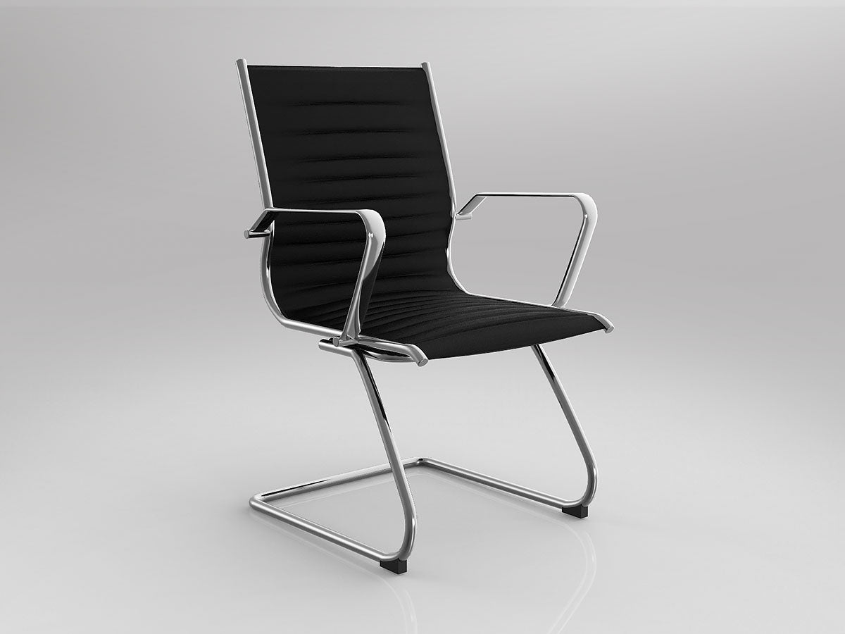 OL Metro PU Leather Upholstered Sled Base Visitor Chair