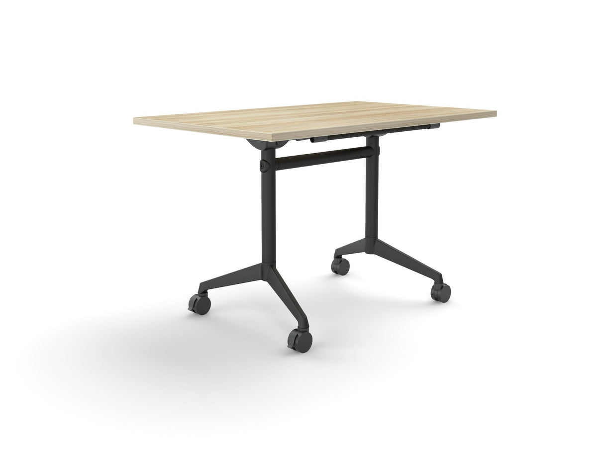 OL Modulus Flip Table with Rectangle Top All Black Frame
