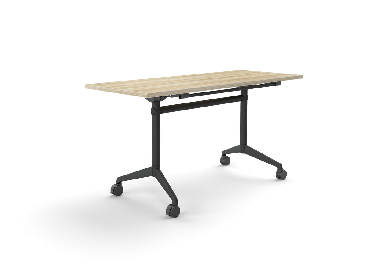 OL Modulus Flip Table with Rectangle Top All Black Frame