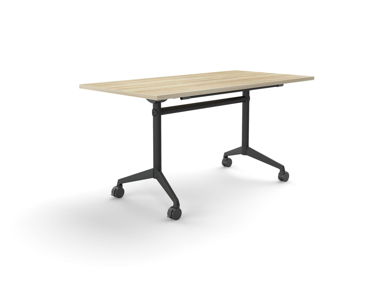 OL Modulus Flip Table with Rectangle Top All Black Frame