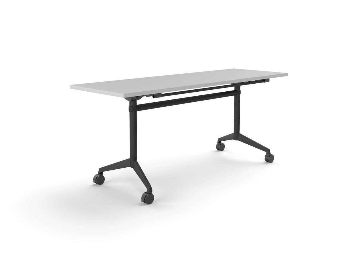 OL Modulus Flip Table with Rectangle Top All Black Frame