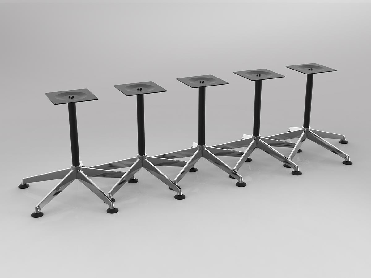 OL Modulus Meeting Table Frame to Suit Worksurface Size of 700-900mm Round/600-800mm Square