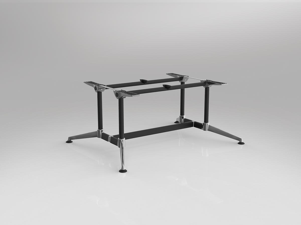 OL Modulus Twin Post Single Span Meeting Table Frame