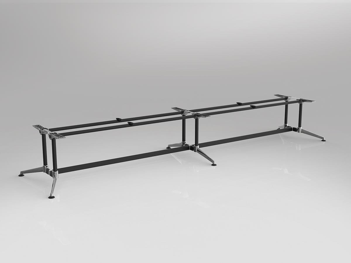 OL Modulus Meeting Table Frame Double Span Construction