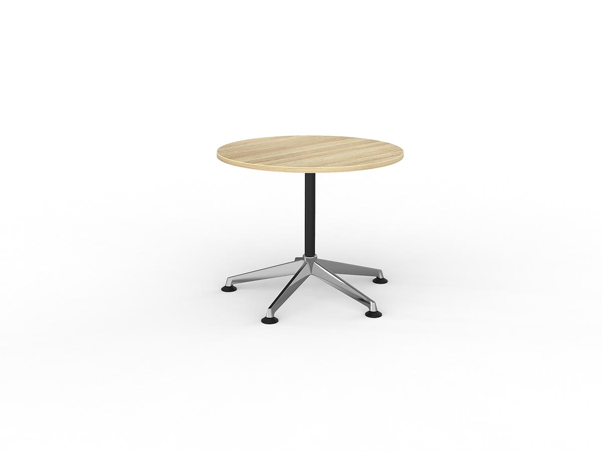 OL Modulus Fixed Leg Round Meeting Table - Oak Top