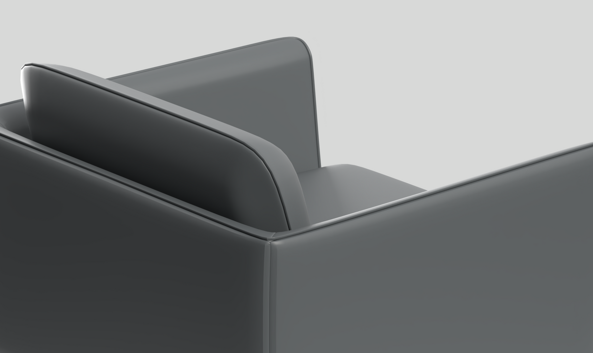 OL Madison PU Leather Upholstered Single Seater Breakout Lounge