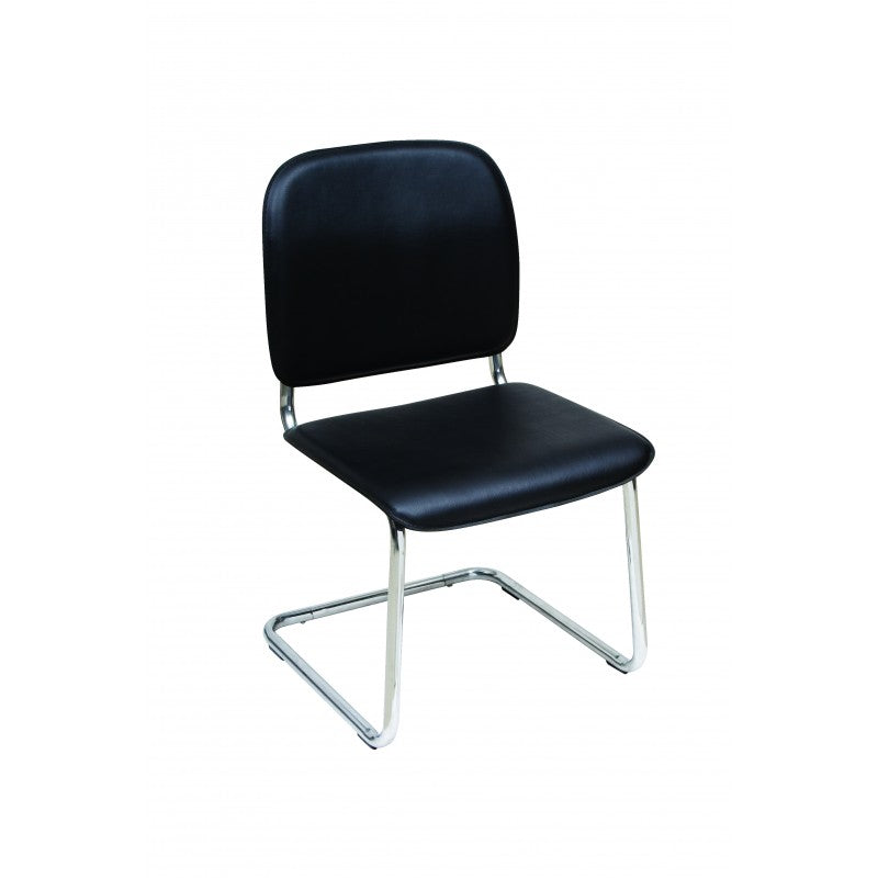 MA Manaro Chrome Sled Base PVC Visitor Chair