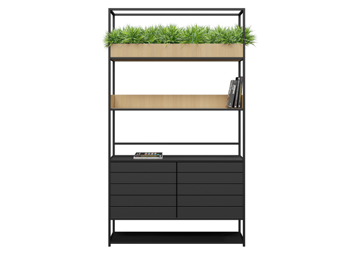 DD Max Cafe Welded Framed 2 Door Planter With Storage