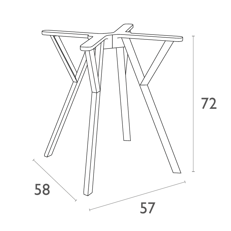FL Max Hospitality Outdoor Table Base – Small