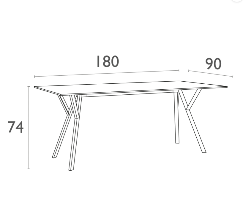 FL Max 180 Hospitality Outdoor Dining Table