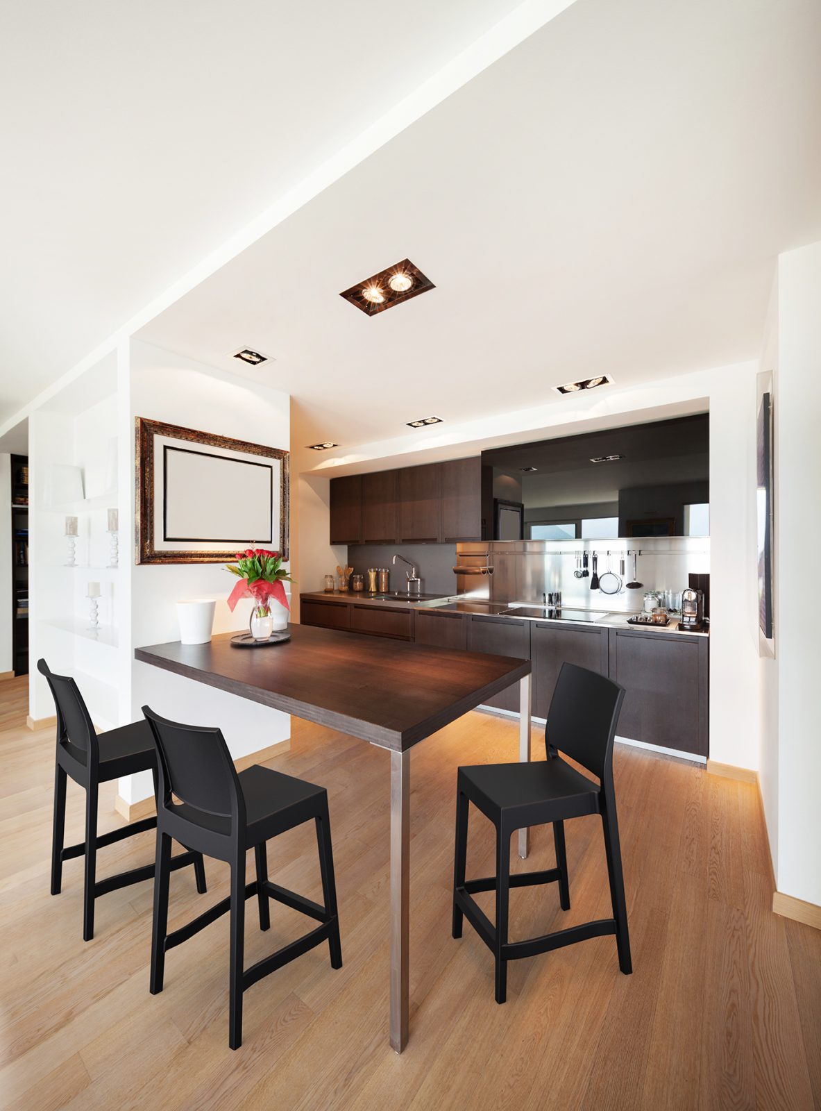 FL Maya Hospitality Outdoor Stackable Bar Stool