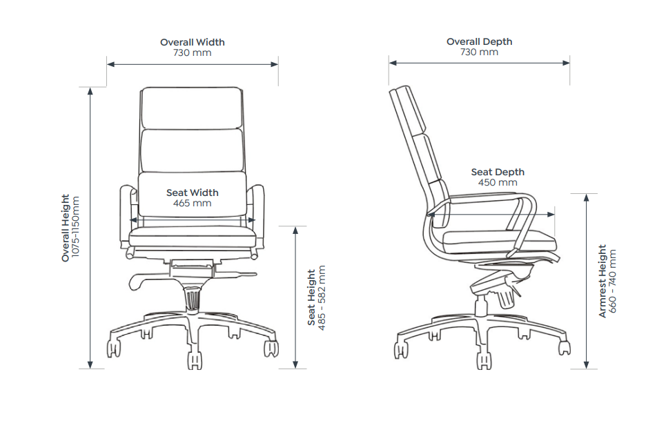 OL Mode PU Upholstered High Back Executive Chair