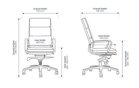OL Mode PU Upholstered High Back Executive Chair