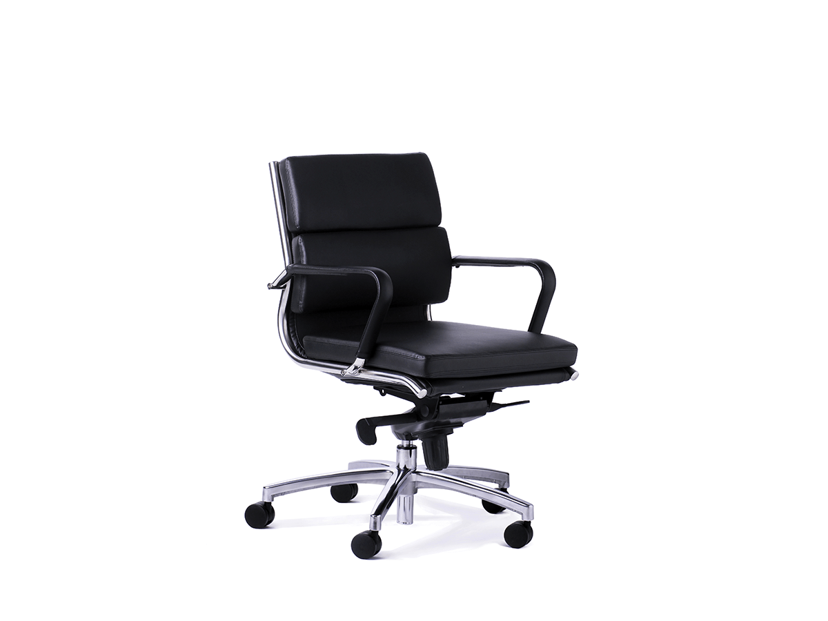 OL Mode PU Leather Upholstered Mid Back Boardroom Chair