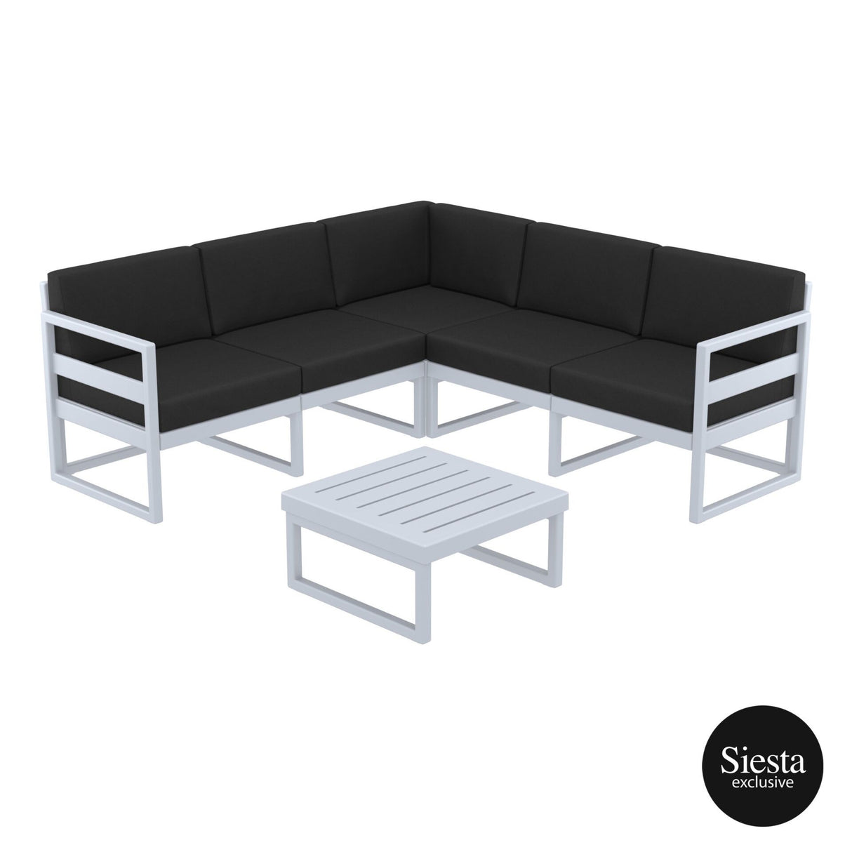 FL Mykonos Hospitality Outdoor Corner Loungeset with Cushions