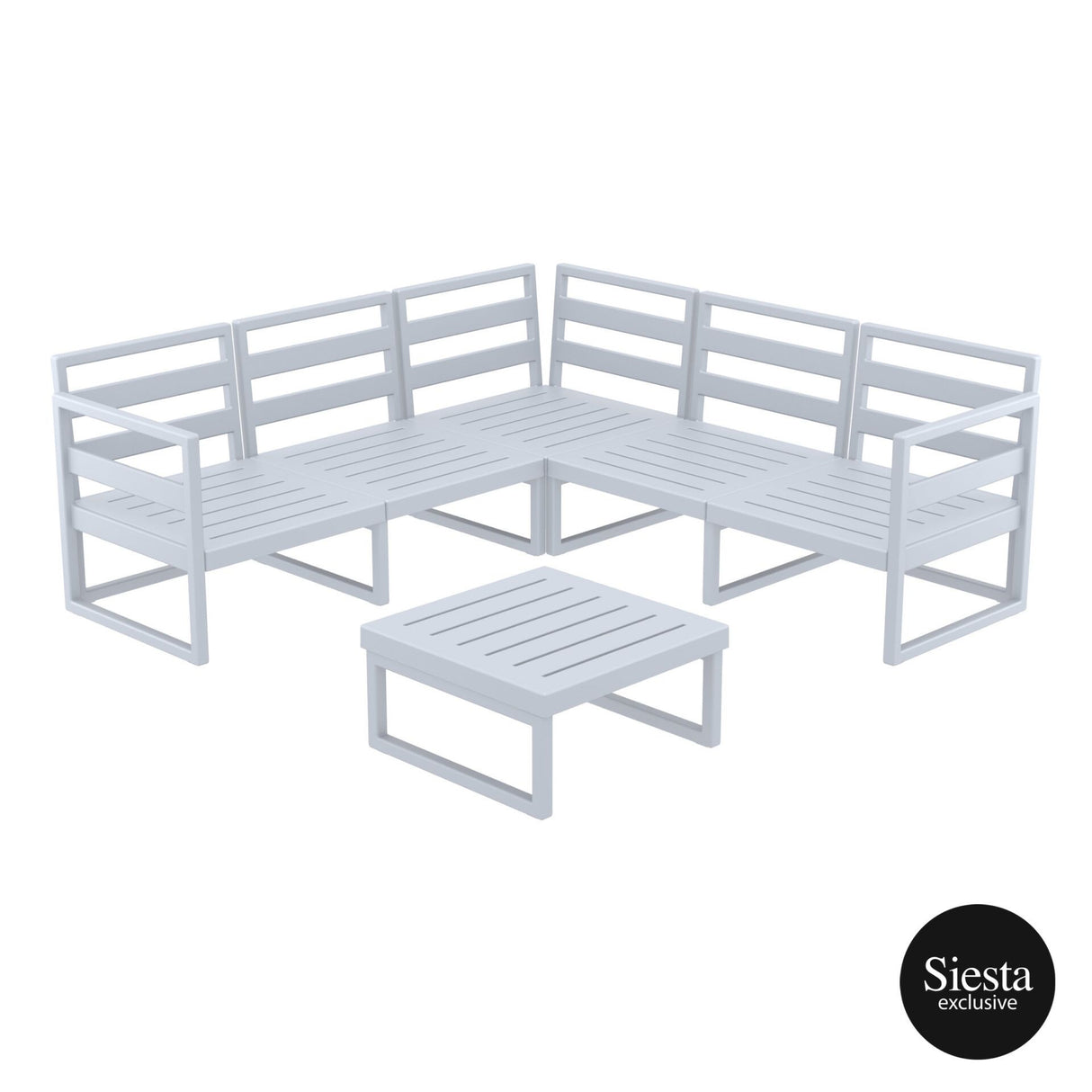 FL Mykonos Hospitality Outdoor Corner Lounge Set