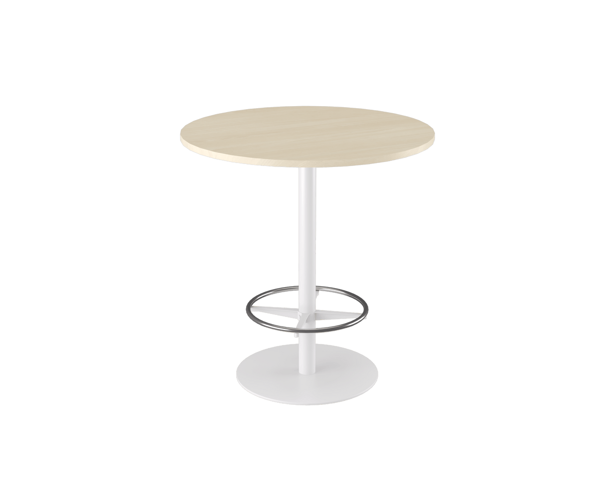 OL Metal Disc Base Round Bar Table