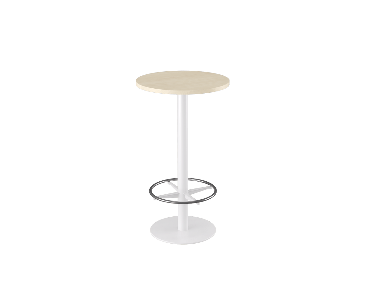 OL Metal Disc Base Round Bar Table