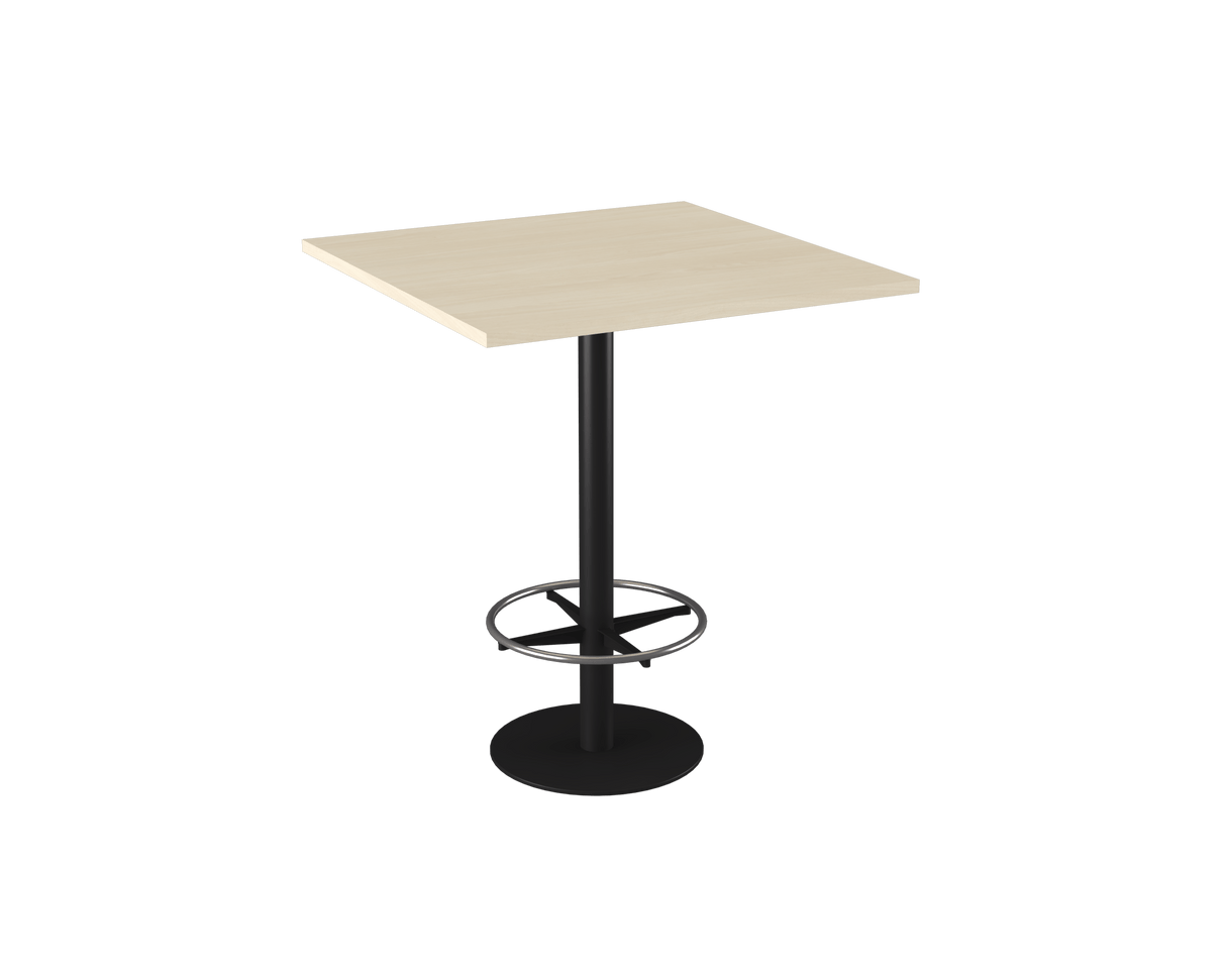 OL Metal Disc Base Square Bar Table