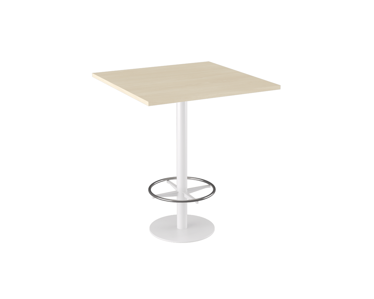 OL Metal Disc Base Square Bar Table