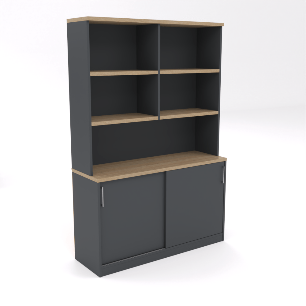 OL AltoSystem Credenza with Hutch