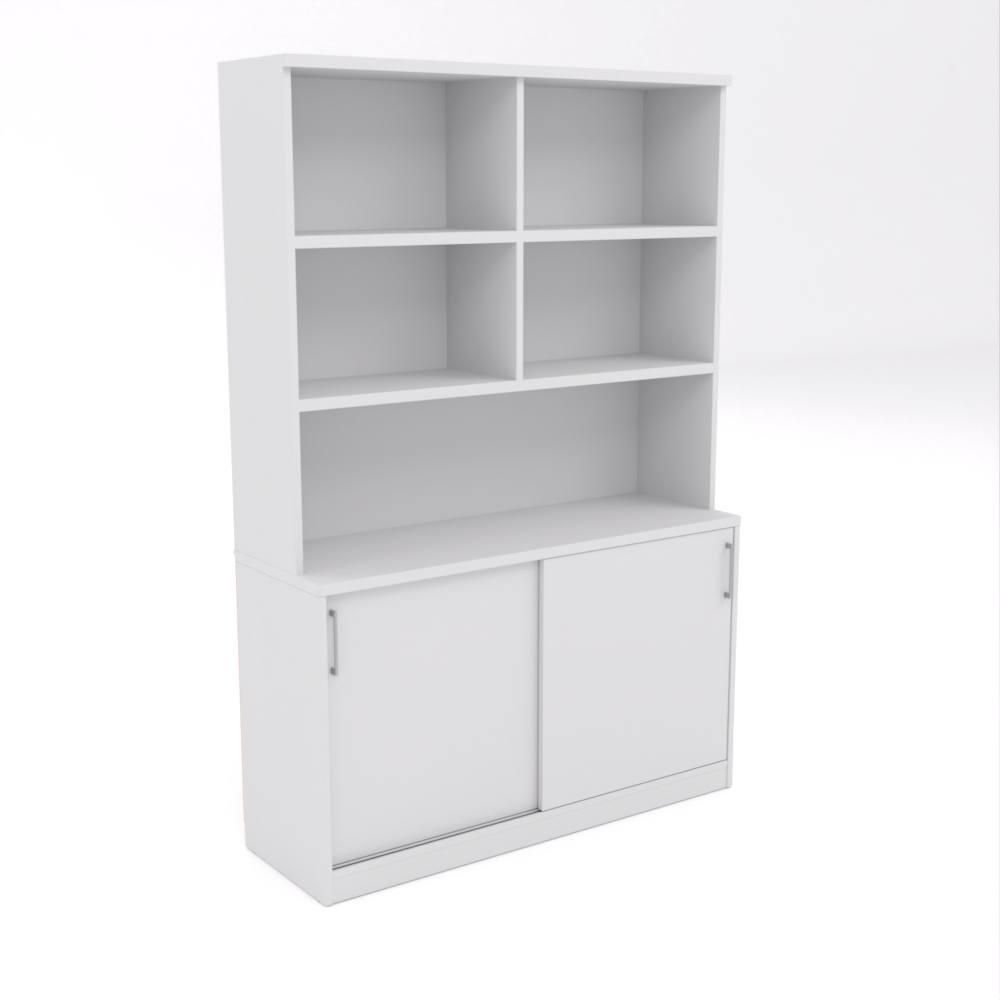 OL AltoSystem Credenza with Hutch