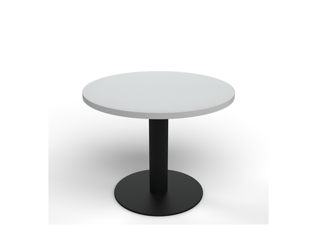 OL AltoSystem Black Metal Base Round Coffee Table