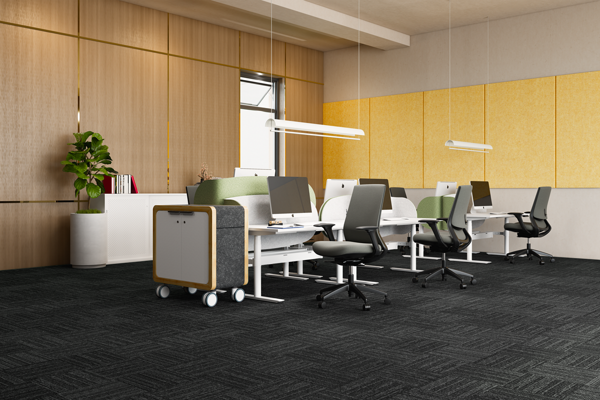 OL Laine Fabric Upholstered Ergonomic Task Chair