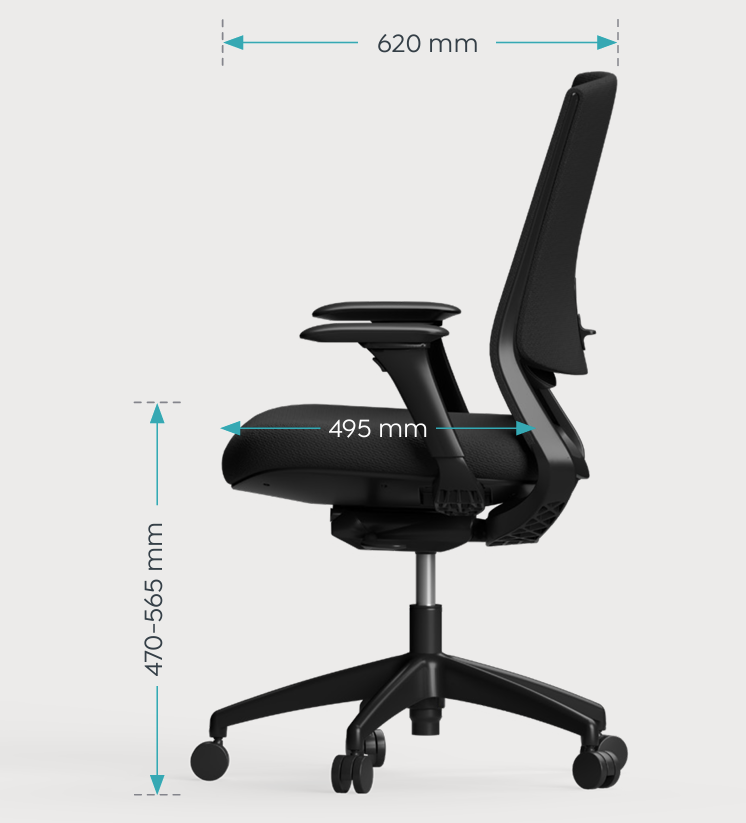 OL Laine Fabric Upholstered Ergonomic Task Chair