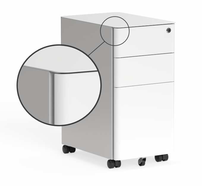 OL Tempo 2-Drawer 1 File Unit Mobile Pedestal