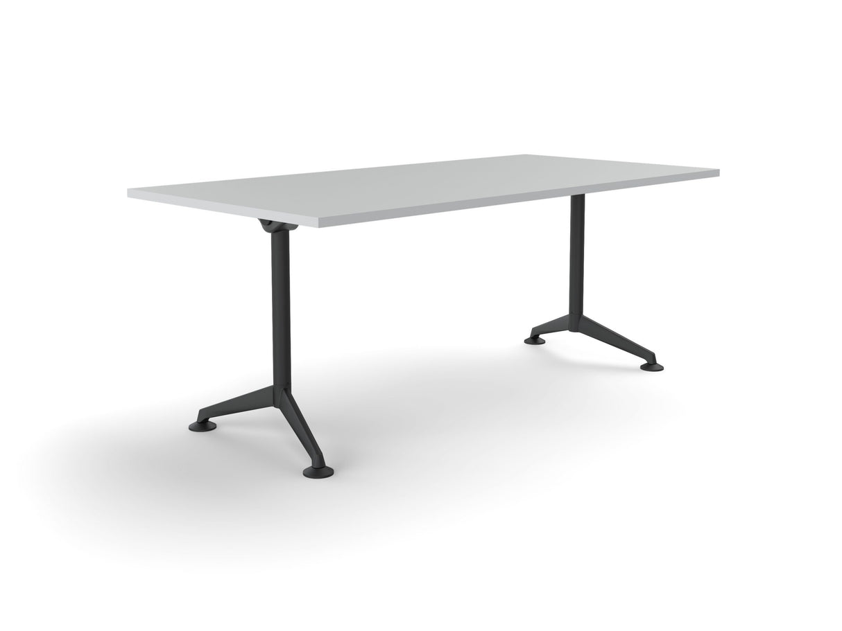 OL Modulus All Black Fixed Leg Meeting Table