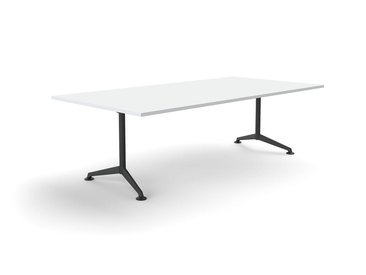 OL Modulus All Black Fixed Leg Meeting Table