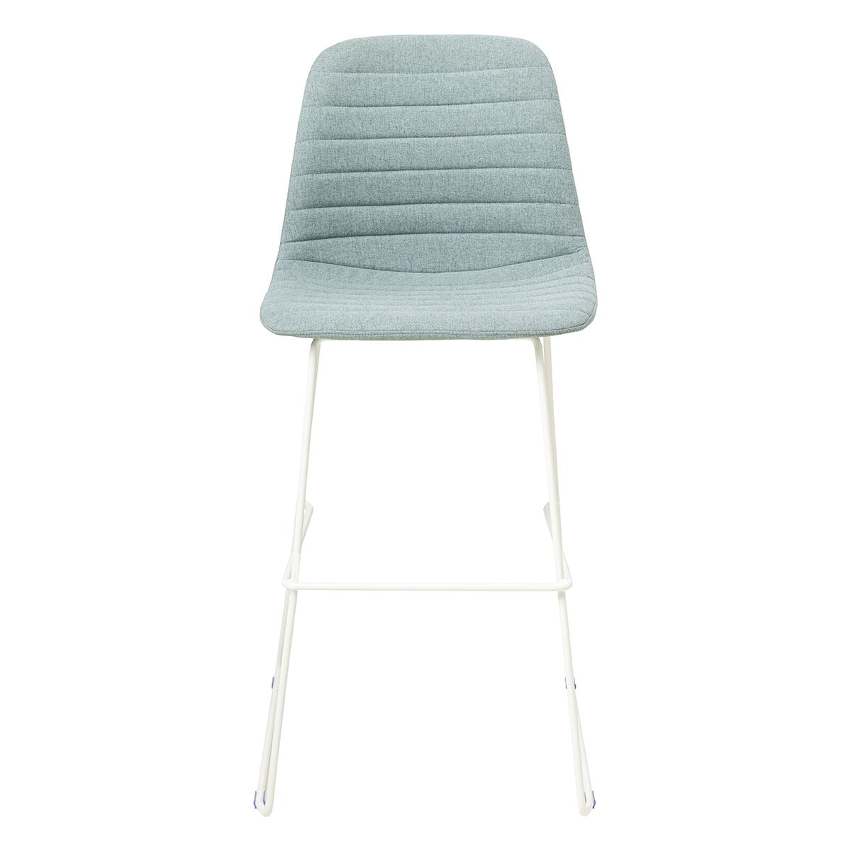 OL Sofia Fabric Upholstered Sled Base Bar Stool