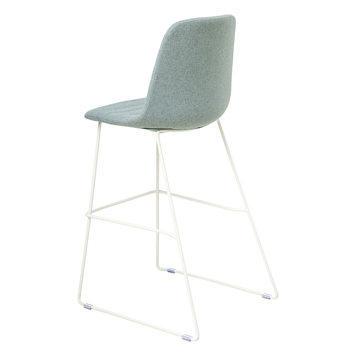 OL Sofia Fabric Upholstered Sled Base Bar Stool