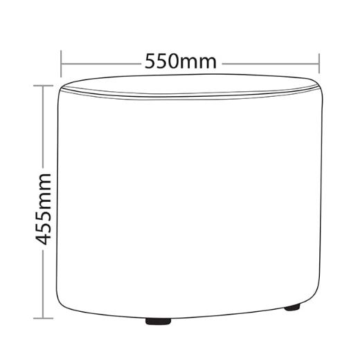 ST Ola Round Reception Area Ottoman