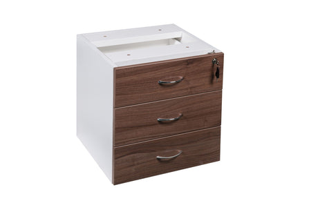 GP OM Premium Office Fixed Desk Pedestal 1 Drawer + 1 File