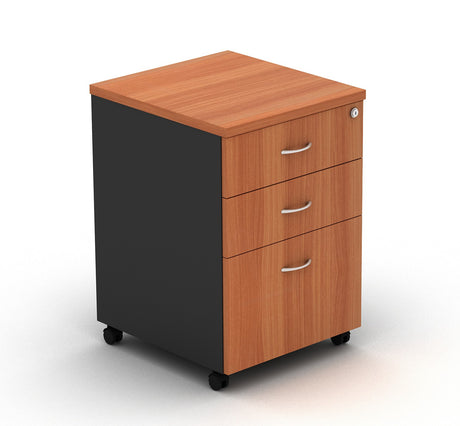 GP OMsystem Commercial Office Mobile Pedestal 2 Drawers & 1 File