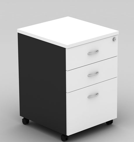 GP OMsystem Commercial Office Mobile Pedestal 2 Drawers & 1 File