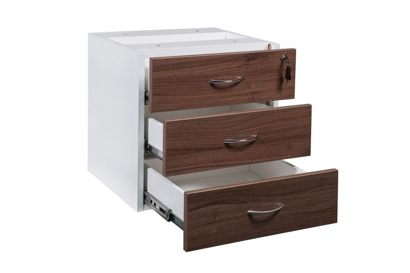 GP Office Fixed Desk Pedestal with 3 Drawers - Casnan