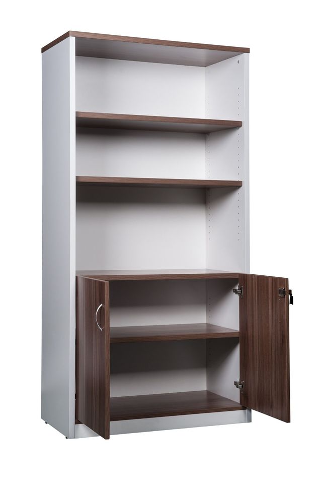 GP Office 2 Door Cabinet with 3 Open Shelves – Casnan
