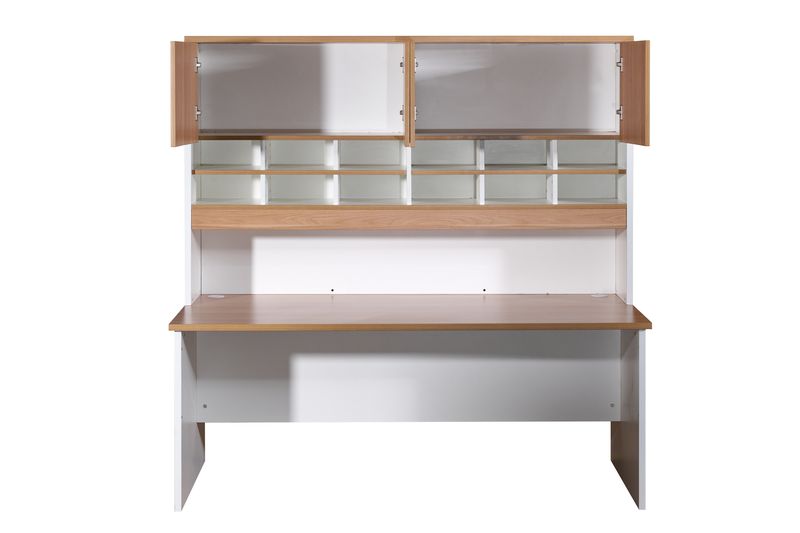 GP Office Desk with Pigeon Hole Hutch 1800mm