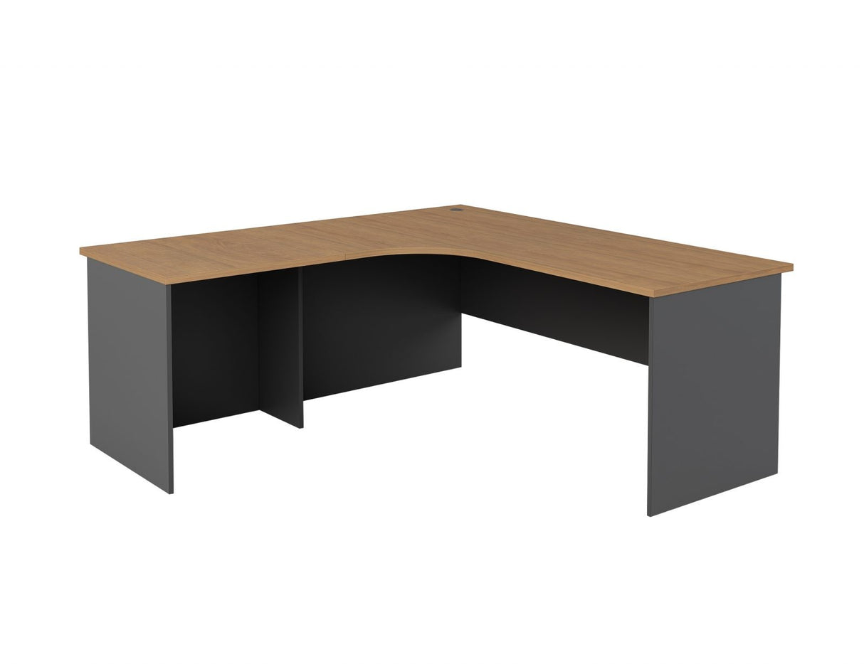 GP Regal System Radial Corner Workstation - Regal Charcoal